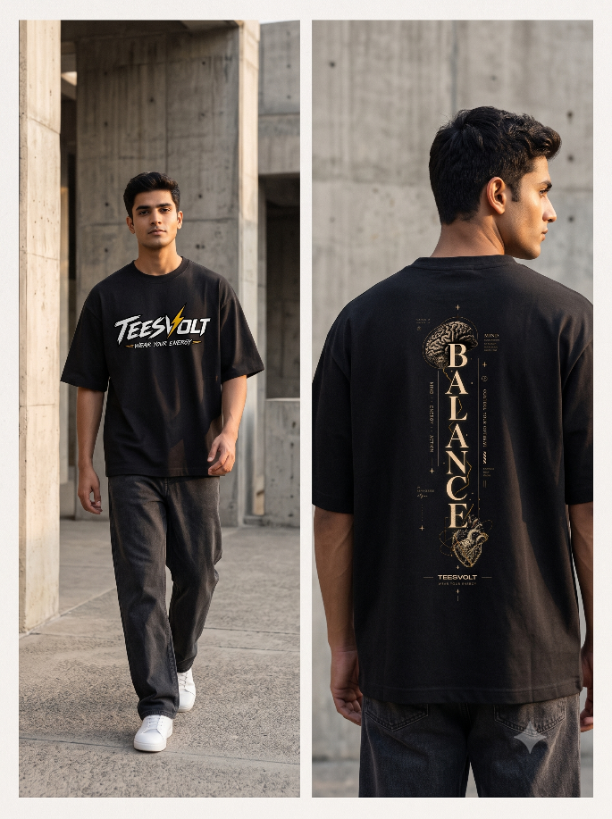 BALANCE Mind to Heart Oversized T-Shirt | TEESVOLT