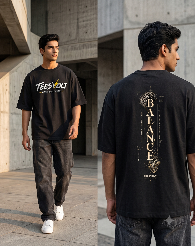BALANCE Mind to Heart Oversized T-Shirt | TEESVOLT