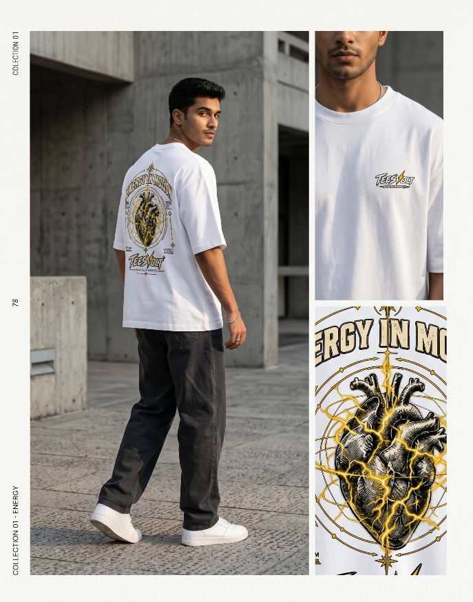 ENERGY IN MOTION Oversized T-Shirt | TEESVOLT